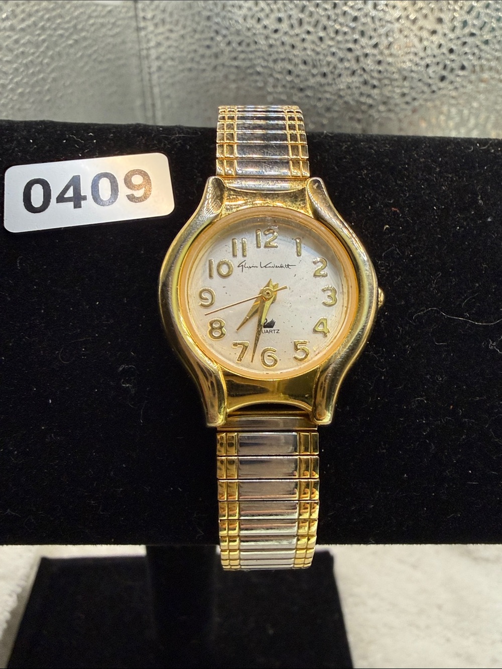 Gloria Vanderbilt Gold/Silver Toned Women's Stretch Bracelet Watch